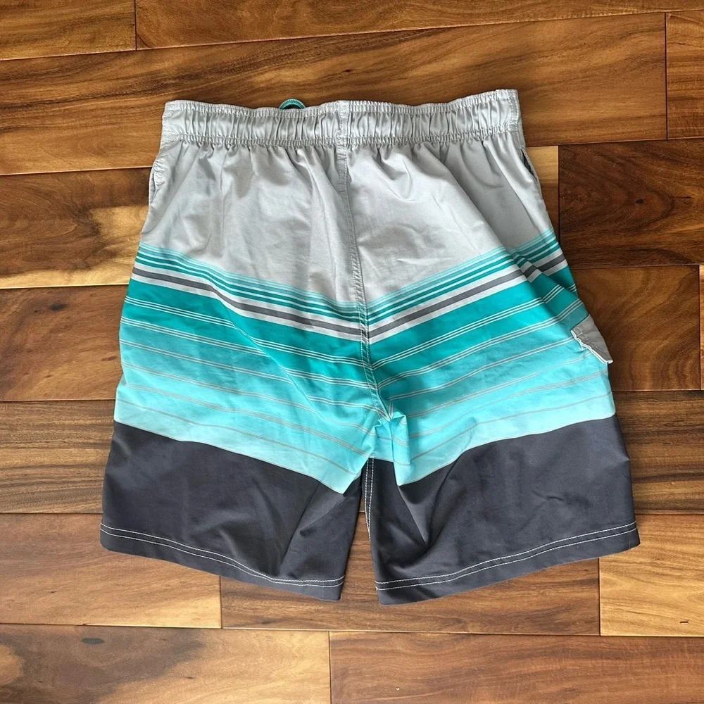 George Teal and Gray Board Shorts size Small